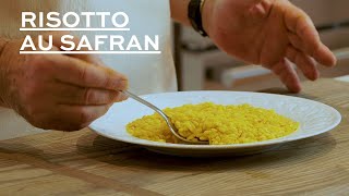 Risotto au safran  Un classique Italien à exécuter parfaitement [upl. by Esimehc]