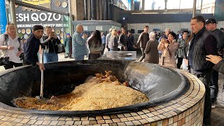 САМЫЙ БОЛЬШОЙ ПЛОВ ЦЕНТР В МИРЕ УЗБЕКИСТАН ТАШКЕНТ ГОТОВИМ ПЛОВ  3000KG WEDDING PILAF BESHQOZON [upl. by Ecinue682]