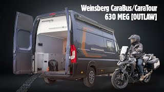 Der perfekte Camper Van für MotoradFahrer CaraBusCaraTour 630 MEG OUTLAW [upl. by Notserc]