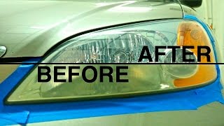 How to Fix Foggy Headlights 3 Different Methods Honda Civic [upl. by Ytirehc]