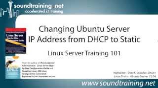 How to Change Ubuntu Server Address From DHCP to Static Linux Server Training 101 [upl. by Lizbeth766]