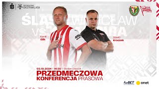 Transmisja Konferencja prasowa przed meczem Śląsk Wrocław  Cracovia 03102024 [upl. by Adnoyek]