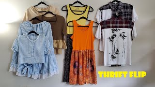 THRIFT FLIP Restyling amp Combining Thrifted Clothes [upl. by Gollin]