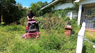 SENIOR CITIZEN was VERY HESITANT to LET ME CUT her LAWN but NO ONE else WOULD TOUCH IT [upl. by Apollo451]