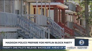 Madison police prepare for Mifflin Street Block Party [upl. by Atinele]