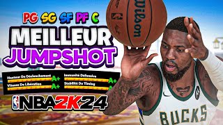 VOICI LES MEILLEURS JUMPSHOT POUR TOUS LES BUILDS SUR NBA 2K24 [upl. by Nabala]