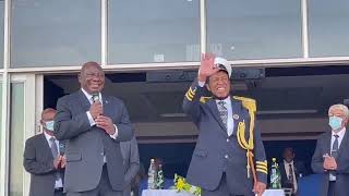 President Cyril Ramaphosa addressing congregants at Moria ZCC [upl. by Hines957]