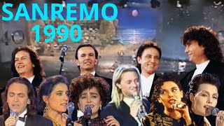 SANREMO 1990 TUTTE LE CANZONI POOH MINGHI MIETTA MIA MARTINI [upl. by Hoxsie]