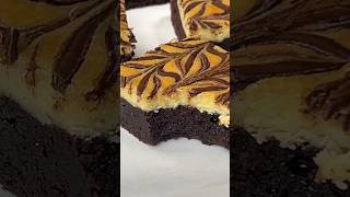 Cheesecake Brownies cakerecipe easybaking chocolatedessert [upl. by Enywtna]