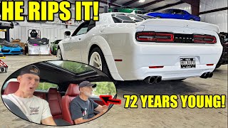 We Gave This 72 Year Old Our Hellcat Redeye And He Goes Wild [upl. by Ful]