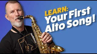 Saxophone Lesson Beginner Alto First Song [upl. by Lammond]