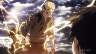 Attack on Titan Bertholdt Reiner Reveal Armored Colossal Titan English Dubbed [upl. by Dracir]