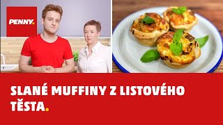 RECEPT  Slané muffiny z listového těsta [upl. by Annavoj]