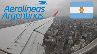 BUENOS AIRES CITY Aerolineas Argentinas Embraer 190 landing in Buenos Aires Aeroparque [upl. by Sauls]