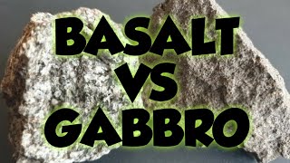 Geology Basalt vs Gabbro [upl. by Dreddy960]