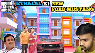 GTA 5 JETHALAL BUY NEW FORD MUSTUNG  GTA V GOKULDHAM SOCIETY NEW CAR BUY JETHALAL [upl. by Odnesor563]