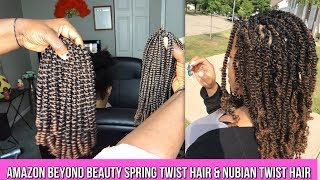 DIFFERENCE BETWEEN SPRING TWIST AND NUBIAN TWIST HAIR [upl. by Simone133]