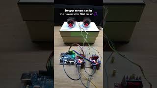 Playing Music Using Steppers steppers music 8bit electronics motor hobby megalovania [upl. by Jessalin]