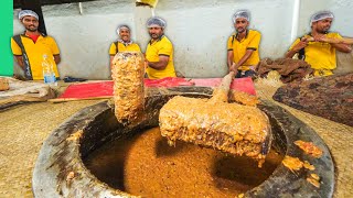 India’s Mega Street Food Factories Hyderabad Haleem amp Biryani [upl. by Yelsiap]