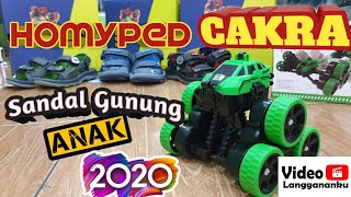 Homyped 2020 CAKRA  Sandal Gunung  HIJAU  Full Review Homyped Berhadiah Mainan Remote Control [upl. by Missy345]