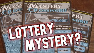 MYSTERY Crossword Lottery Scratchers With Not So Mysterious 750000 Jackpot Prize Potential [upl. by Matthia229]