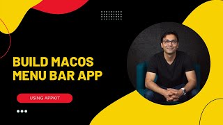 Creating Menu Bar App in macOS Using AppKit [upl. by Opiak]