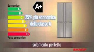 Frigoriferi Sharp con tecnologia Plasmacluster ed Hybrid Cooling System [upl. by Lleumas371]