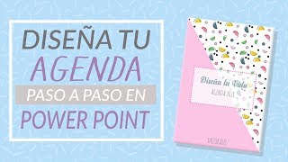 DISEÑA TU AGENDA PASO A PASO EN POWER POINT ESTILO 90S Fácil [upl. by Enomor]