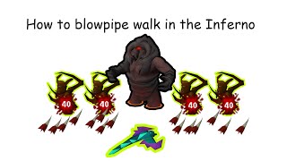 How to Blowpipe Walk at Zuk in Inferno [upl. by Legnaesoj505]