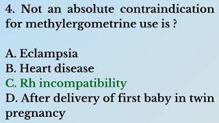 Pharma Knowledge Online Gynecology MCQs for NEET PG Part  24 [upl. by Latsyrd]