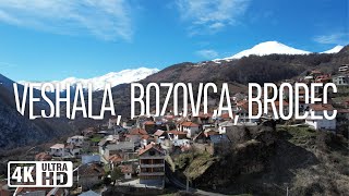 4K UHD  Flying over the Balkans Veshalla Bozovca Brodec Relaxing music with beautiful nature [upl. by Akcimahs]