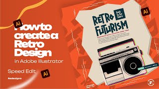 How to Design a Retro Flyer with Adobe Illustrator in 2024 [upl. by Ariaj]