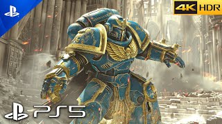 PS5 Warhammer 40K 20 Minutes of Gameplay Demo  ULTRA Realistic Graphics4K60FPSHDRSpace Marine 2 [upl. by Letnahc]