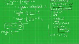 Método de integração por frações parciais IV  funções racionais simples tipo 4 c part [upl. by Oettam]