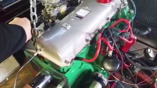 77 Toyota Cressida rx3018R engine after rebuild [upl. by Ahsats]