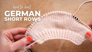 How to knit German short rows [upl. by Yekciv]