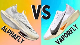 BEST NIKE RUNNING SHOE Alphafly 2 Vs Vaporfly 3 REVIEW [upl. by Fesoy]