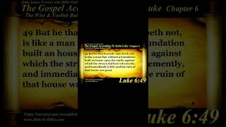 Jesus Parables The Wise amp The Foolish Builders  Luke 64749 shorts parablesofJesus [upl. by Dlareme]