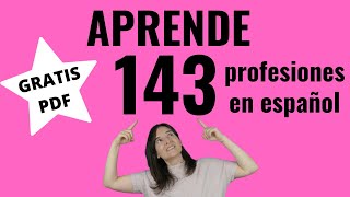 👮APRENDE 143 profesiones y oficios en español [upl. by Otrevogir]