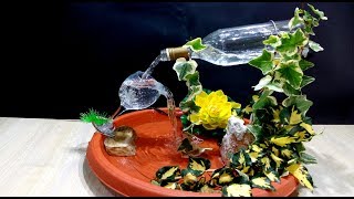 How to make a Fountain using a Glass Bottle  DIY [upl. by Galina955]