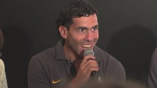 Carlos Tevez speaks at Juventus training camp in Val dAosta [upl. by Alegnasor]