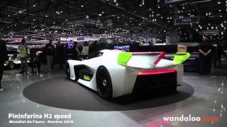 Pininfarina H2 Speed au salon de Genève 2016 [upl. by Christin]