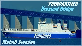 quotFINNPARTNERquot Finnlines most nad Sundem Malmö Szwecja  Ferries Channel [upl. by Honora]