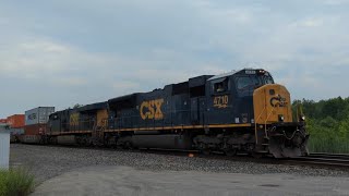 CSX Mohawk Subdivision Action in Oriskany NY with EMD Leaders and Amtrak 108 [upl. by Farny30]