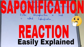 SaponificationWhat is saponification in chemistrySaponification explainedSaponification example [upl. by Repohtsirhc]