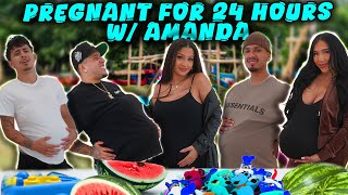 PREGNANT FOR 24 HOURS W KAED amp BLESIV [upl. by Drofdeb]