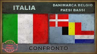 ITALIA vs DANIMARCA BELGIO PAESI BASSI  Confronto Militare 2018 [upl. by Plafker]