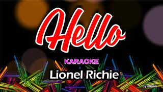 Lionel Richie  Hello Karaoke [upl. by Aym]