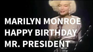 Marilyn Monroe Sings Happy Birthday Mr President to JFK Colorized for the First Time [upl. by Tye]