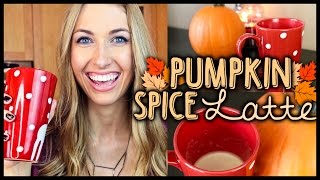 ☕ DIY Starbucks Pumpkin Spice Latte Recipe [upl. by Lezti]